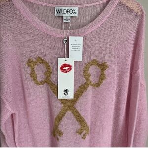 NWT! Wildfox Couture Crossed Keys Lew Sweater, Small